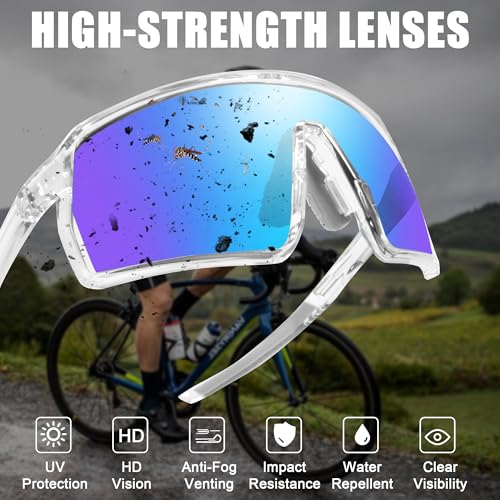 Polarized Sports Sunglasses UV Protection Ventilation Design Outdoor Sports Running Cycling Baseball Glasses for Men Women