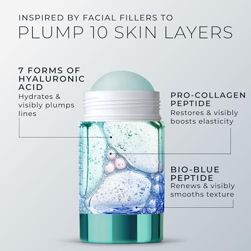 RoC Hydration+ Replumping Serum Stick, Fragrance-Free, Hydrating And Cooling Hyaluronic & Peptide Formula To Boost Elastic...