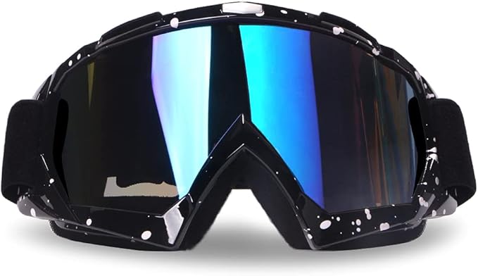 4-FQ Motorcycle Goggles Dirt Bike Goggles Windproof ATV Dustproof Racing GogglesScratch Resistant Ski Goggles Protective S...