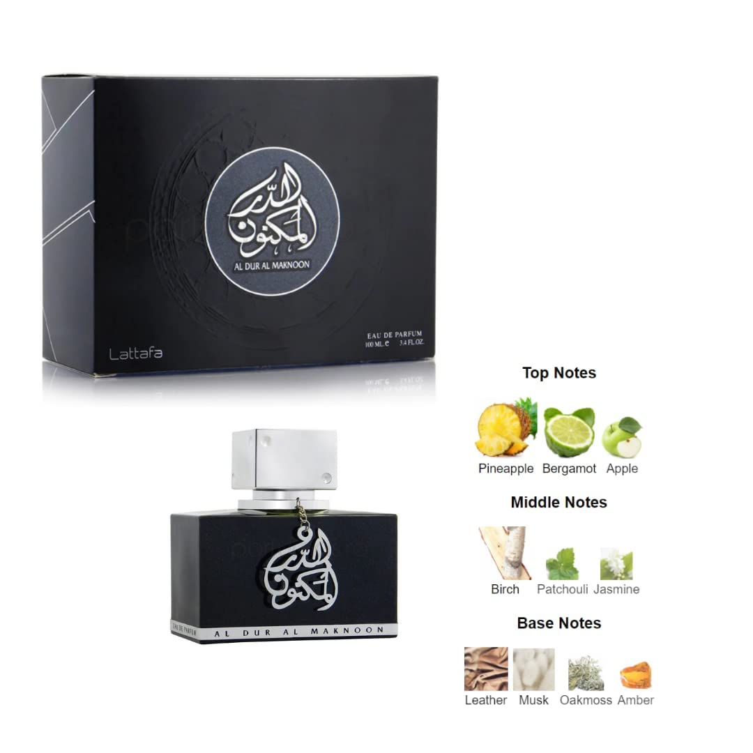 Lattafa Al Dur Al Maknoon Silver 100 ml EDP Spray