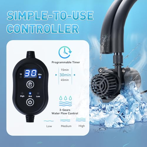 Golifen Cold Therapy Machine with Programmable Timer, Portable Ice Machine for Knee After Surgery, Cryotherapy Pain Relief...