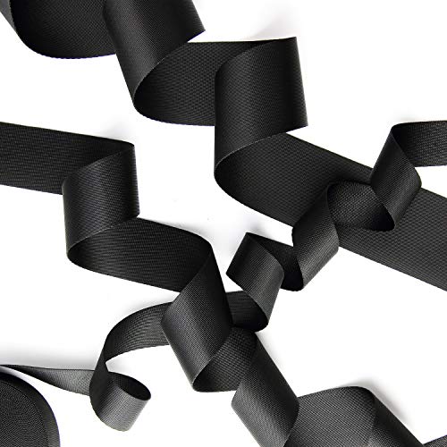 JIAKAI 2 Inch Wide 10 Yards Nylon Heavy Duty Webbing Strap，Polypropylene Heavy Straps for Bags, Hammocks, Outdoor Climbing...