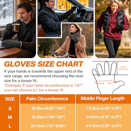 Sukeen Lightweight Running Gloves for Men Women Touchscreen Anti-Slip Sports Gloves Winter Warm Gloves for Cycling, Driving