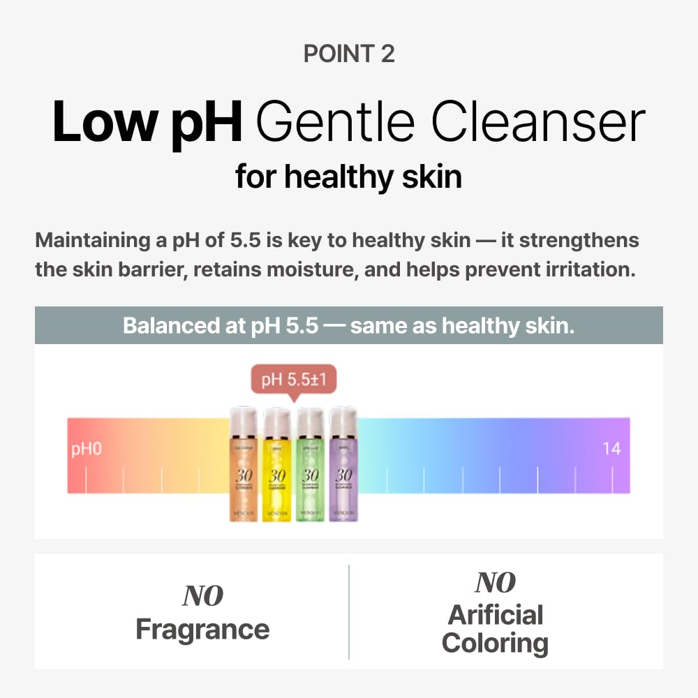 MENOKIN Cotton Cloud Bubble Cleanser [Daily Comfort] Betaine for Lasting Hydration, Low pH for Sensitive skin, Non-Stripping, Da