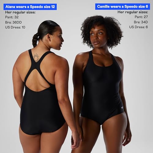 Speedo Womens Swimsuit One Piece Powerflex Ultraback Solid