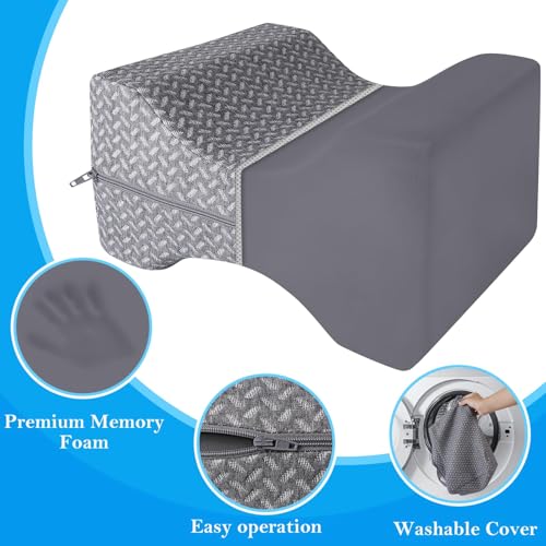 BlissTrends Memory Foam Knee Pillow, Knee Pillow for Side Sleepers, Leg Pillows for Sleeping Blood Circulation, Elevation ...