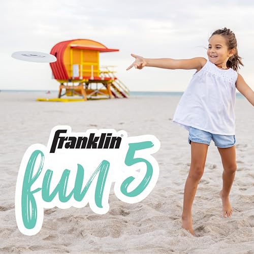 Franklin Sports Fun 5 Combo Outdoor Game Set - Backyard, Beach + Camping Games for Kids - Badminton, Volleyball, Flip Tos...