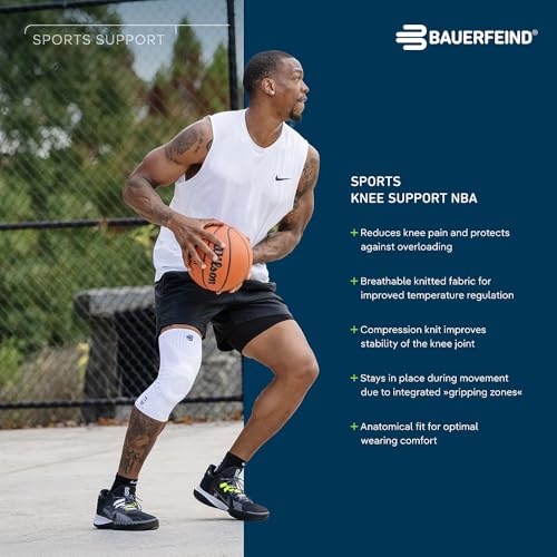 Bauerfeind Sports Knee Support NBA - Officially Licensed Basketball Knee Brace - Relief and Stabilization - Targeted Compr...