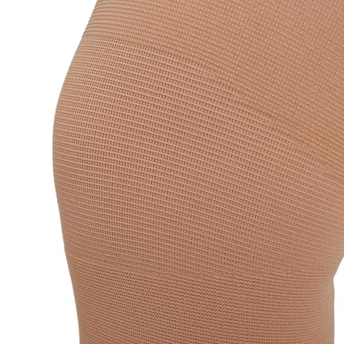medi Seamless Knit Knee Support Compression Sleeve w/Band Beige LG