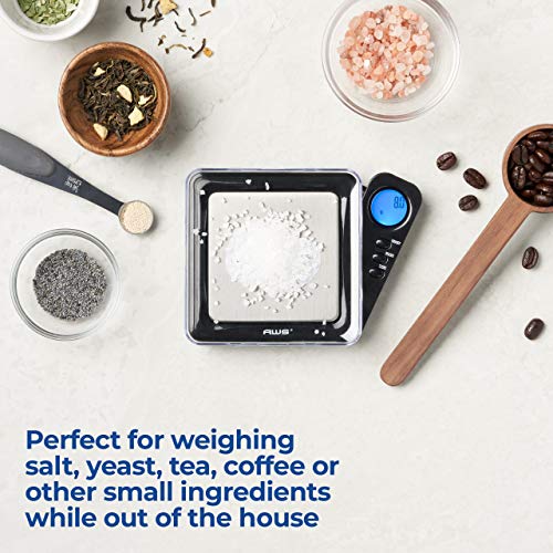 American Weigh Scales Blade Series Digital Pocket Gram Scale 1000g x 0.1g | Precision Mini Scale 0.1g Accuracy, Pocket Sca...