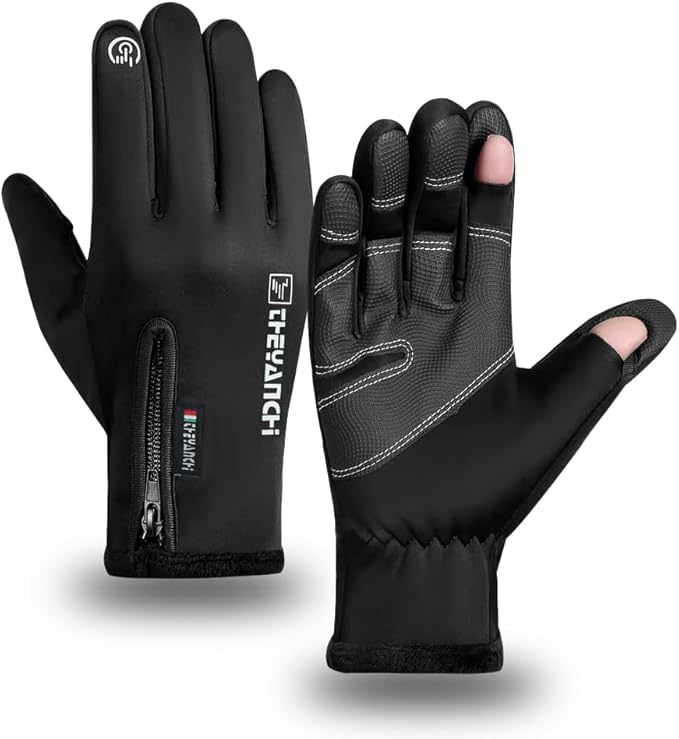ANJMEICH -10℉ Waterproof Winter Gloves for Men & Women, Breathable Thermal Gloves, 5-Layer Touch Screen Cold Weather Glove...