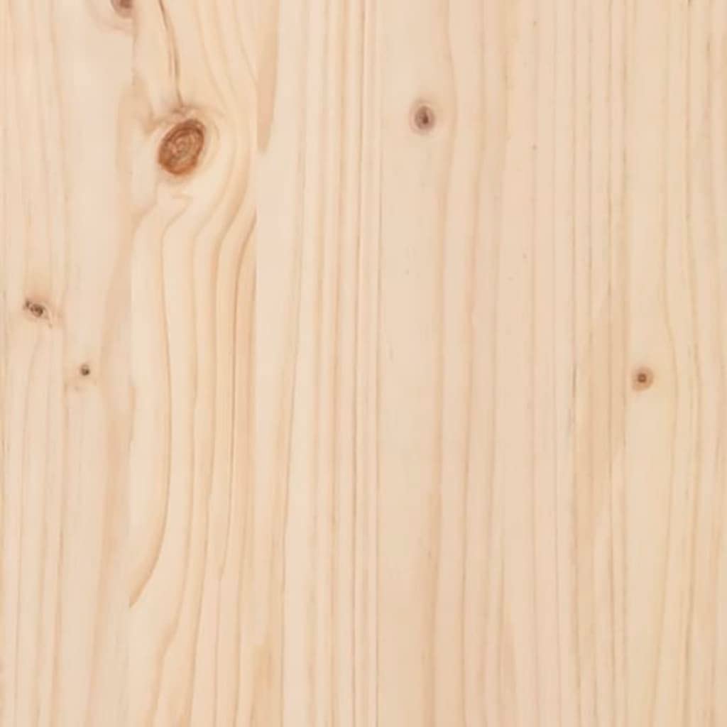 KHNLGFR Rustic Solid Pine Garden Planter 27.6 Inch Large Square Pine Planter for Plants Natural for Outdoor Balcony Solid Pinewood Garden Box for Herbs