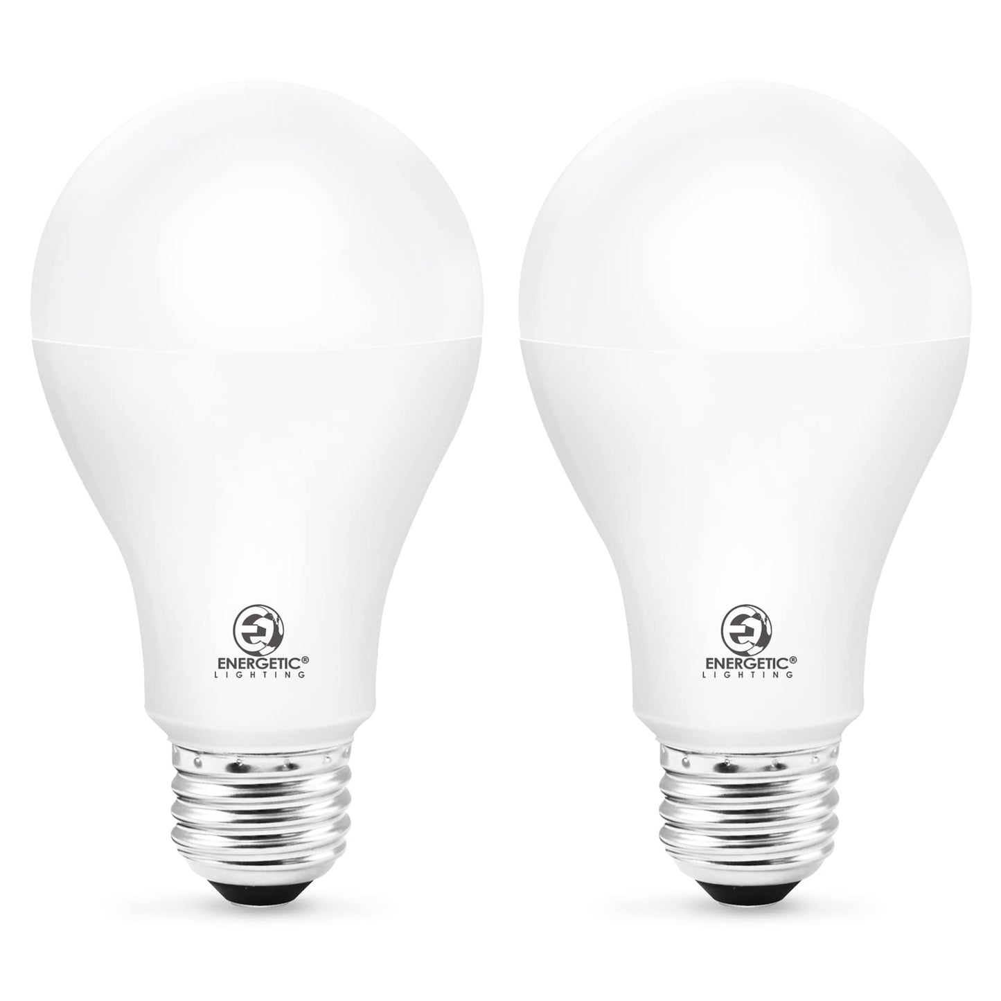 ENERGETIC SMARTER LIGHTING 150 Watt LED Light Bulb, Super Bright A21 Daylight 5000K, Non-Dimmable, 2300lm, High Lumen Light Bulbs, UL Listed, 2-Pack