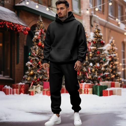 lopmou Track Suits Mens Sweatsuits 2 Piece Set Hoodie and Sweatpants Jogging Suits for Men Casual Running Sweat Suit Sets