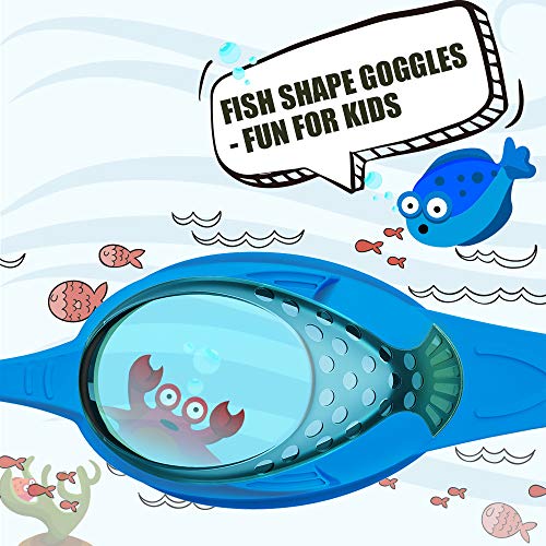 OutdoorMaster Kids Swim Goggles 2 Pack - Quick Adjustable Strap Swimming Goggles for Kids
