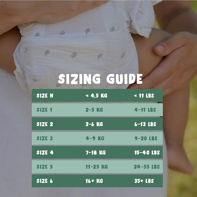 Eco by Naty Eco-Friendly Baby Diapers - 100% Plant-Based Materials on Skin, Soft, for Sensitive Skin & Super Absorbent (Size 3, 180 Count)