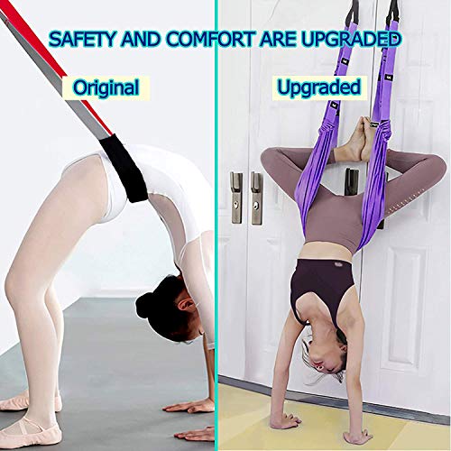 Fitness Yoga Stretching Strap, Adjustable Leg Stretcher Back Bend Assist Trainer, Improve Leg Waist Back Flexibility Home ...