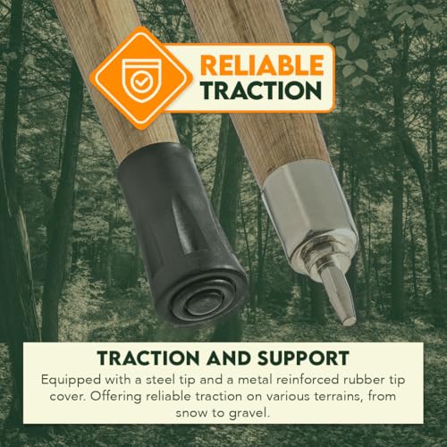 SE Survivor Series Green 12' Paracord Walking/Hiking Stick with 440 lb Pull Capacity, 55" - WS636-55GN