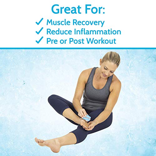 Arctic Flex Cold Massage Roller Ball (2 Pack) - Cryoball Massage Hand Ice Ball - Sore Muscle Cold Therapy - Deep Tissue De...