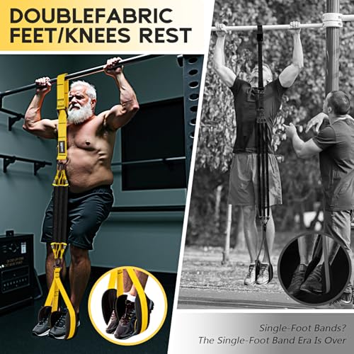 HOXWC Pull Up Assistance Bands, Adjustable Heavy Duty Resistance Band for Pull Up, 3 Pull Up Bands, Comfortable Fabric Fee...