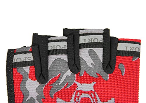 Kids Fingerless Cycling Gloves Mittens Breathable Non-Slip Shock-Absorbing Kids Riding Bike Gloves Girls Boys Fishing Bicy...