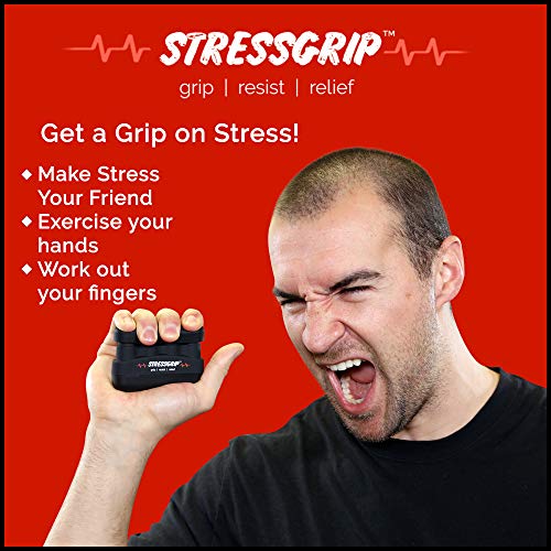 StressGrip - Stress Relief for Adults (Large) - A Stress & Anxiety Relief Device - Comfortable Hand Exerciser - Stress Rel...