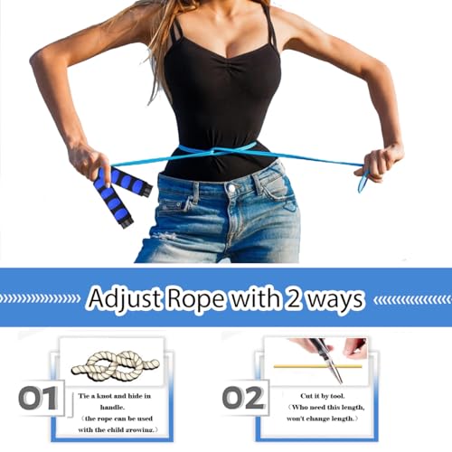 Ponydash Jump Rope, Jump Ropes for Kids, 2 Pack Kids Jump Rope Lightweight &Adjustable &Durable jumping rope for Fitness-S...