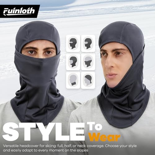 Fuinloth Ski Mask Balaclava Pro, Cold Weather Windproof Thermal Shiesty Motorcycle for Men/Women