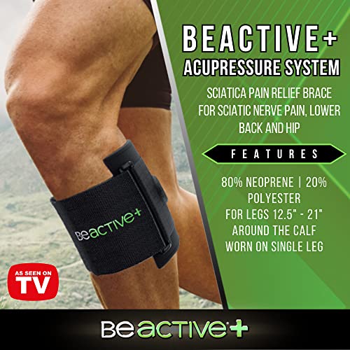 BEACTIVE Plus Acupressure System - Sciatica Pain Relief Brace For Sciatic Nerve Pain, Lower Back, & Hip- Knee Brace With P...