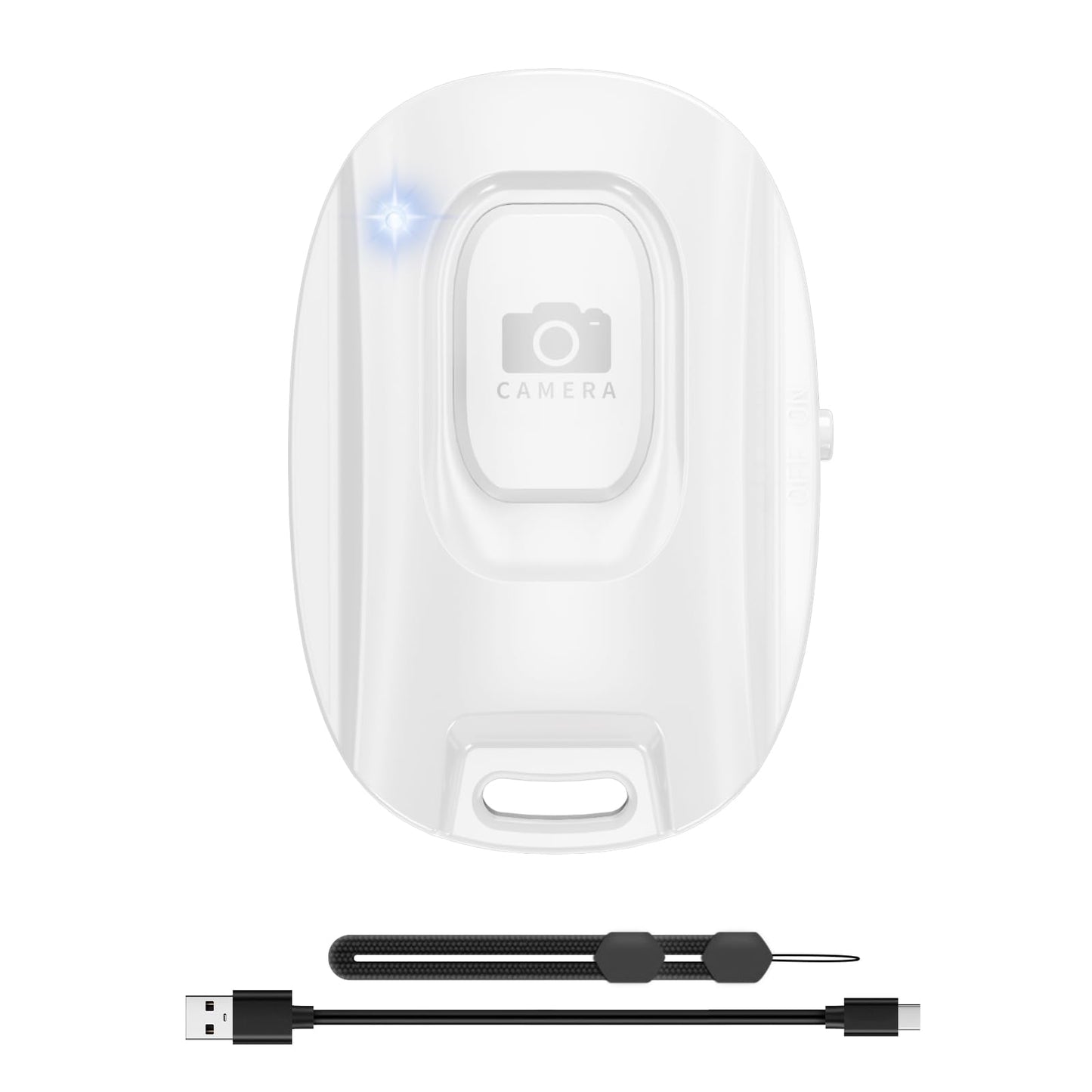 Mairan Rechargeable Wireless Camera Remote Shutter For Iphone And Android Smartphones, Bluetooth Phone Remote Control,Selfie But