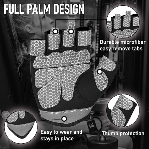 WESTWOOD FOX Weight Lifting Gloves for Men Women Gym Gloves with Wrist Wrap Support for Workout Training Exercise Fitness ...