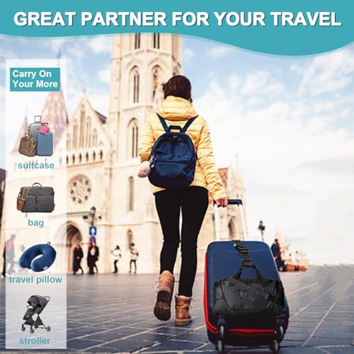 Luggage Straps for Suitcases TSA Approved, Travel Accessories to Connect Two Suitcase, Add Bag Luggage Straps for Carry On...