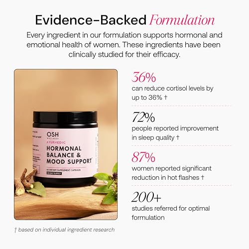Ayurvedic Hormone Balance for Women | Mood, Energy, & Sleep Support | Cortisol Manager | Regulates Estrogen | Stress Relie...