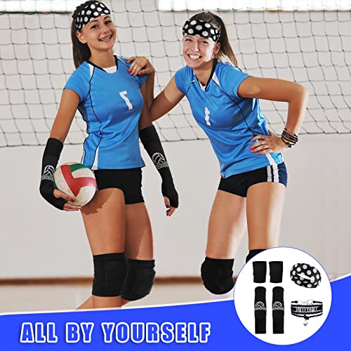 Honoson 7 Pcs Volleyball Training Equipment Aid Volleyball Serving Trainer Kit Gifts for Beginners