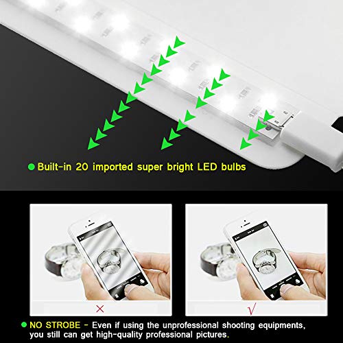 Mini Photo Studio Tent Jewelry Light Box Kit, SENLIXIN Portable Foldable Small Home Photography Studio Light Box Booth Sho...