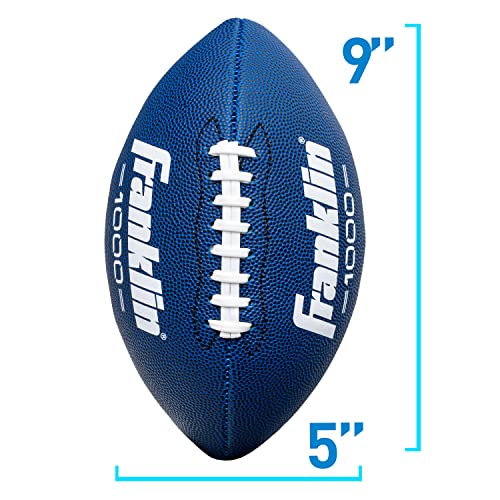 Franklin Sports Youth + Adult Footballs - Extra Grip 1000 Official Size, Junior + Pee Wee Kids - 1 + 12 Packs