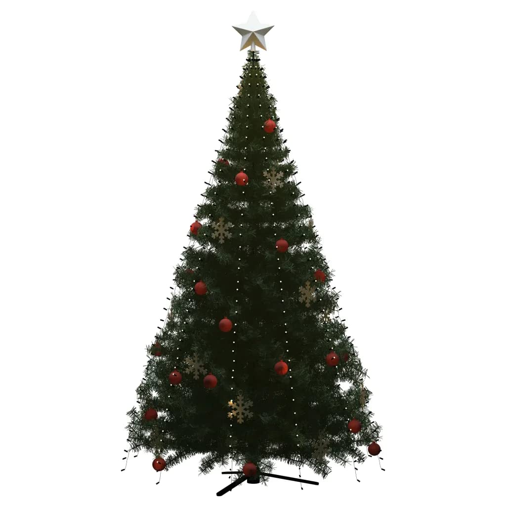vidaXL 16.4 ft Christmas Tree Lights, 500 LED Warm White Waterfall String Lights, Model 51283, Indoor/Outdoor Decor