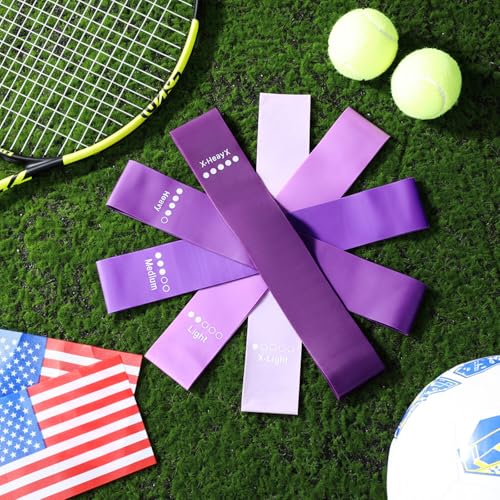 Deekin 20 Pcs Resistance Bands for Women Men 10-115 Lbs 5 Different Resistance Levels Loop Exercise Bands for Leg Working Gym