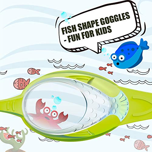 OutdoorMaster Kids Swim Goggles 2 Pack - Quick Adjustable Strap Swimming Goggles for Kids