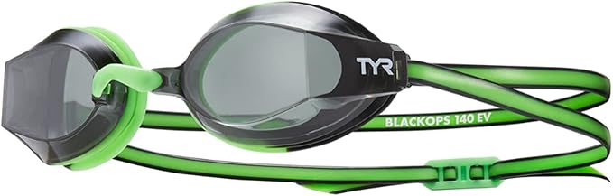 TYR Blackops 140 EV Racing Goggles Junior Fit, smoke/green/black