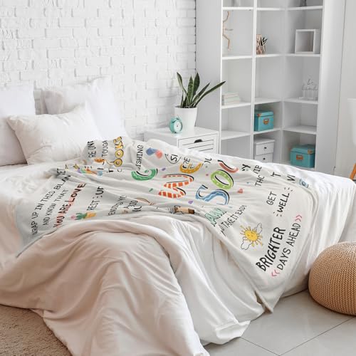 Julazy Get Well Gifts For Women/Men After Surgery Blanket 50"X60", Cancer Care Gifts For Women, Surgery Recovery/Feel Bett...