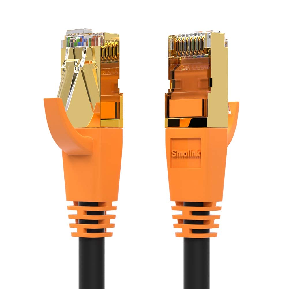 Network Cable, Cat 8 Ethernet Cable 3Ft, Faster Than Cat7/Cat6/Cat 6E/Cat5, Either Ethernet Cable, Double Shielded Gold Plated R