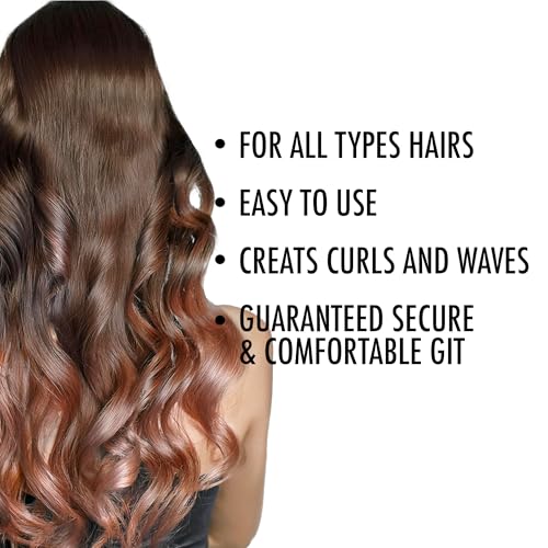 DONNA Foam Hair Rollers, 1"(D) LARGE - Reliable Foam Material, Time Saving Heatless Hair Curler for Wavy Hairstyles, All H...