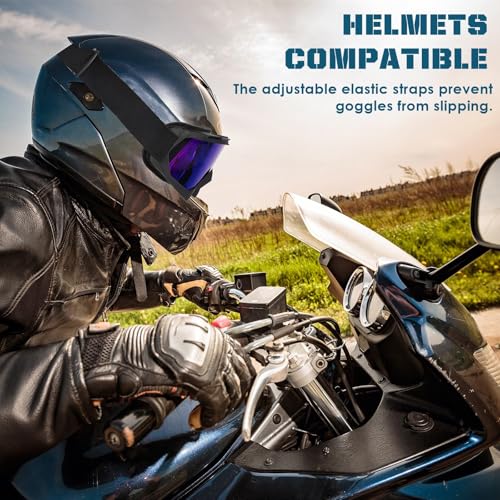 OXG Dirt Bike ATV Motorcycle Goggles, Motorcycle Glasses for Men Motocross Riding Protective Eyewear Ski Goggles