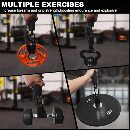 Lights Mountain Pull Up Grips Set with Hanging Straps and Strong Carabiner, Finger Strengthener，Forearm, Biceps, Ninja War...