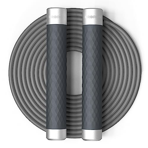 PROIRON Jump Rope Double Weighted Skipping Rope 360° Swivel Ball Bearings Tangle-Free Double Fat Burning with Aluminum Han...