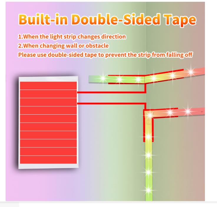 NBBUFF RGB LED Strip Lights 400FT, Color Changing, Copper Material, Model NB-rgb001-7, with Remote & App Control