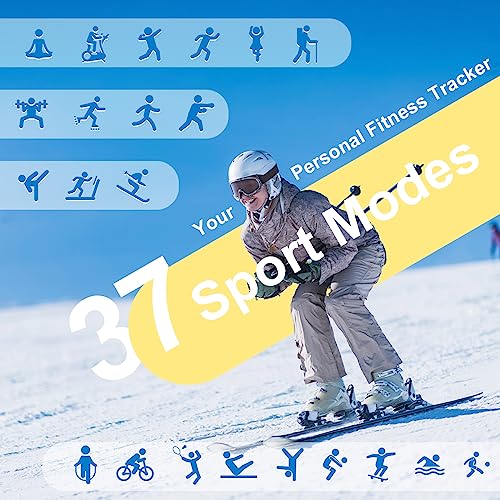 PTHTECHUS Smart Watch for Kids, 1.83" Fitness Tracker Smartwatch for Young with Heart Rate/Sleep Monitor 37 Sports Modes C...