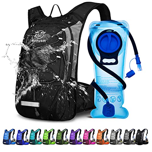 Mothybot Hydration Pack, Insulated Hydration Backpack with 2L BPA Free Water Bladder and Storage, Hiking Backpack for Men,...
