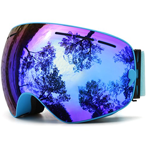 Juli Ski Goggles,Winter Snow Sports Snowboard Goggles with Anti-Fog Lens BNC